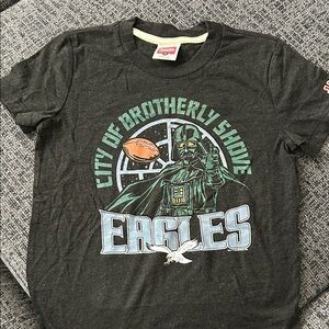 HOMAGE Eagles and Patriots STAR WARS Kids Short Sleeve Tee